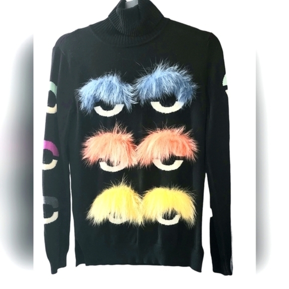 Fendi Monster  Sweater EU 38 pre loved condition - Picture 1 of 2